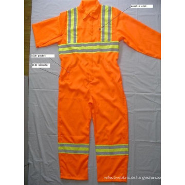 100% Polyester reflektierende Sicherheit Overalls